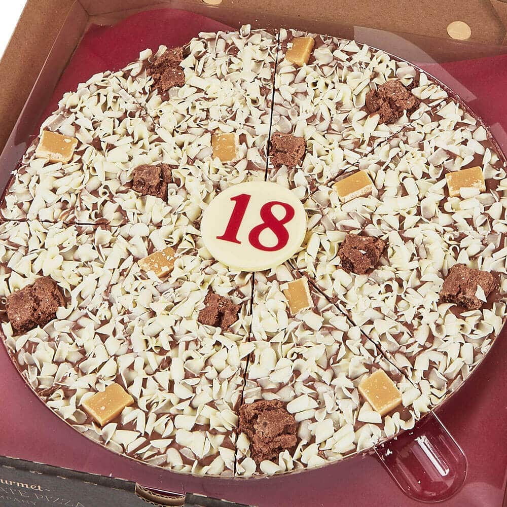Personalised 18th Birthday Chocolate Pizza